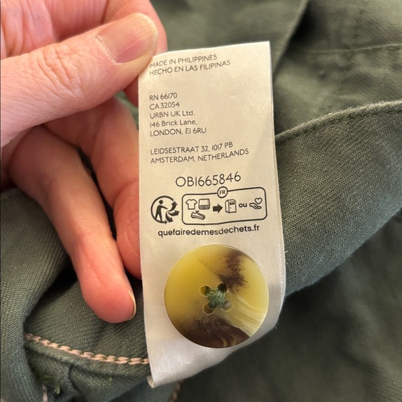 Anthropologie MAEVE The Colette Green Wide Leg Cropped Hi Rise Pants 28 Petite - Picture 12 of 12